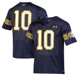 Sam Hartman Notre Dame Fighting Irish College Football Navy Shamrock Series Jersey - All Stitched