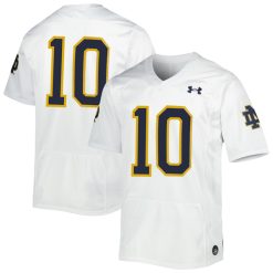 Sam Hartman Notre Dame Fighting Irish College Football White Game Jersey - All Stitched