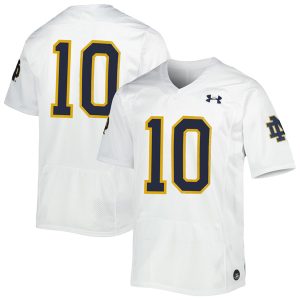 Sam Hartman Notre Dame Fighting Irish College Football White Game Jersey - All Stitched