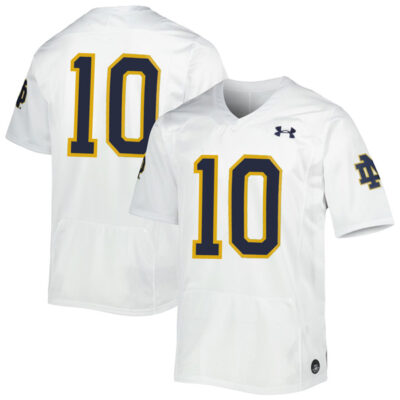 Sam Hartman Notre Dame Fighting Irish College Football White Game Jersey - All Stitched