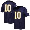 Sam Hartman Notre Dame Fighting Irish College Football Navy Game Jersey - All Stitched