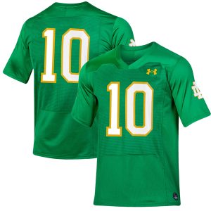 Sam Hartman Notre Dame Fighting Irish College Football Green Game Jersey - All Stitched