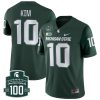 Noah Kim Michigan State Spartans College Football Green Game Jersey - All Stitched