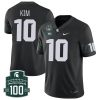 Noah Kim Michigan State Spartans College Football Black Game Jersey - All Stitched