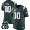 Noah Kim Michigan State Spartans College Football Green Limited Jersey - All Stitched