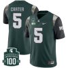 Nathan Carter Michigan State Spartans College Football Green Limited Jersey - All Stitched