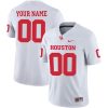 Custom Houston Cougars Football White Away Jersey - All Stitched