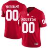 Custom Houston Cougars Football Red Home Jersey - All Stitched