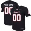 Custom Houston Cougars Football Black Alternate Jersey - All Stitched