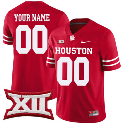 Houston Cougars Football Alternate Red Custom Jersey - All Stitched