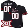 Houston Cougars Football Alternate Black Custom Jersey - All Stitched