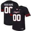 Custom Houston Cougars Football 2nd Black Alternate Jersey - All Stitched