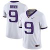 Joe Burrow LSU Tigers Football 2018 Silent Season White Jersey - All Stitched