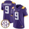 Joe Burreaux LSU Tigers College Football Purple Game Jersey - All Stitched
