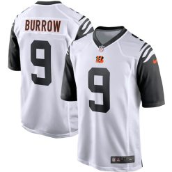 Joe Burrow #9 Cincinnati Bengals Color Rush Game Jersey - All Stitched