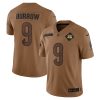 Joe Burrow Brown Cincinnati Bengals 2023 Salute To Service Jersey - All Stitched