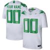 Custom Oregon Ducks Football White Away Jersey - All Stitched