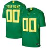 Custom Oregon Ducks Football Green Home Jersey - All Stitched