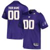 Custom Washington Huskies Football Purple Premier Jersey - All Stitched