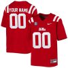 Custom Ole Miss Rebels College Football Game Red Jersey - All Stitched