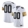 Custom Iowa Hawkeyes Football White Away Game Jersey - All Stitched