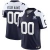 Dallas Cowboys 2004 Throwback Custom Navy Jersey - All Stitched