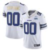 Dallas Cowboys "Gold Series" White Gold Trim Custom Jersey - All Stitched