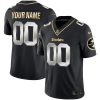 Pittsburgh Steelers Gold Series Black Limited Custom Jersey - All Stitched