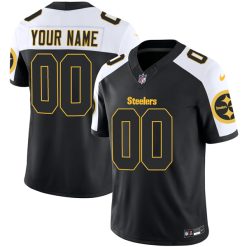 Pittsburgh Steelers Alternate Black Vapor Limited Custom Jersey - All Stitched