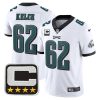 Jason Kelce Philadelphia Eagles White Vapor Limited Jersey - All Stitched