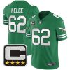 Jason Kelce Philadelphia Eagles Kelly Green Throwback Series Jersey - All Stitched