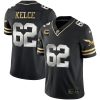 Jason Kelce Philadelphia Eagles Throwback Gold Series Black Limited Jersey - All Stitched