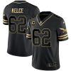 Jason Kelce Philadelphia Eagles Throwback Gold Series Black Gold Jersey - All Stitched