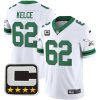 Jason Kelce Philadelphia Eagles Alternate Throwback Series White Jersey - All Stitched