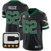 Jason Kelce Philadelphia Eagles Alternate Throwback Series Black Jersey - All Stitched