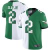 Darius Slay Jr. Philadelphia Eagles White Green Split Throwback Vapor Limited Jersey - All Stitched