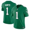 Jalen Hurts Philadelphia Eagles Kelly Green Vapor F.U.S.E Limited Jersey - All Stitched