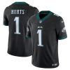 Jalen Hurts Philadelphia Eagles Black Vapor F.U.S.E Limited Jersey - All Stitched