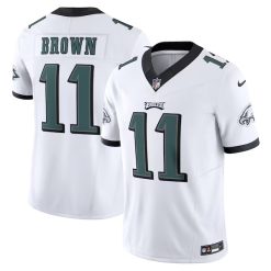 A.J. Brown Philadelphia Eagles White Vapor F.U.S.E Limited Jersey - All Stitched