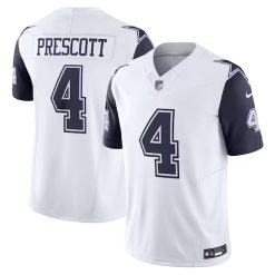 Dak Prescott Dallas Cowboys White Vapor F.U.S.E Limited All Stitched Jersey - All Stitched