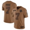 Trevon Diggs Dallas Cowboys Brown 2023 Salute To Service Jersey - All Stitched