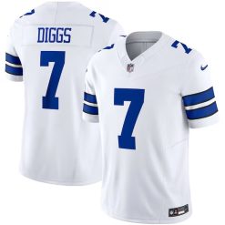Trevon Diggs Dallas Cowboys White Vapor F.U.S.E Limited Jersey - All Stitched