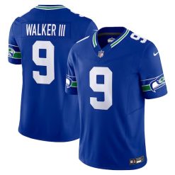 Kenneth Walker III Seattle Seahawks Royal Vapor FUSE Limited Jersey - All Stitched