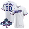 Texas Rangers 2023 World Series White Custom Jersey - All Stitched