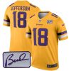 Justin Jefferson Minnesota Vikings Gold Inverted Legend Jersey - All Stitched