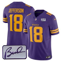 Justin Jefferson Minnesota Vikings Alternate Purple Vapor F.U.S.E Limited Jersey - All Stitched