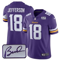Justin Jefferson Minnesota Vikings Purple Vapor Limited Jersey - All Stitched