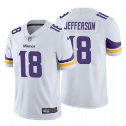 Alternative view of Justin Jefferson Minnesota Vikings White Vapor Limited Jersey - All Stitched