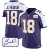 Justin Jefferson Minnesota Vikings Purple Classic Vapor F.U.S.E Limited Jersey - All Stitched