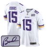 Joshua Dobbs Minnesota Vikings White Game Jersey - All Stitched
